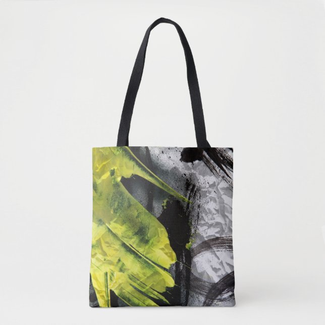 Bolsa Tote Cursos expressivos da escova da textura do Grunge (Frente)