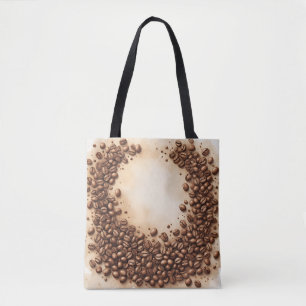 Bolsa Tote Curva de Grãos de Café