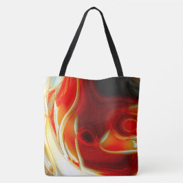 Bolsa Tote Curvas circulares cristalinas, em forma de vidro, 
