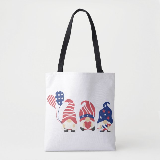 Bolsa Tote Custom American USA Flag  (Frente)