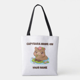 Bolsa Tote Custom Cute Kawaii Capybara Mode