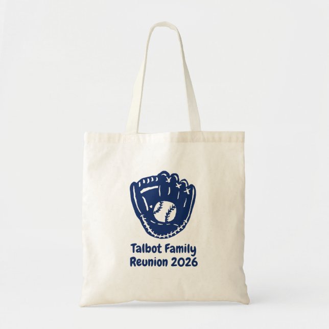 Bolsa Tote Custom Family Reunion Baseball Jersey Style (Frente)