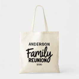 Bolsa Tote Custom Family Reunion Name & Date Modern Script