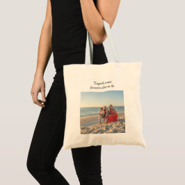 Bolsa Tote Custom Family Tote Bag – Holiday Photo Design with