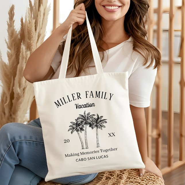 Bolsa Tote Custom Family Trip Camping Beach Gift Traveler (Criador carregado)