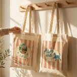 Bolsa Tote Custom Golden Doodle Photo Name Terracotta Stripes<br><div class="desc">Show off your best friend with this stylish Golden Doodle custom photo and name tote bag. The chic terracotta and cream stripes provide a modern, aesthetic backdrop for the playful "Ask me about my" design. Make it truly unique by personalizing the back with a favorite soulful memory and your dog's...</div>