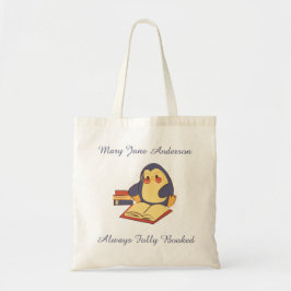 Bolsa Tote Custom Penguin Reading Tote Bag • Fully Booked