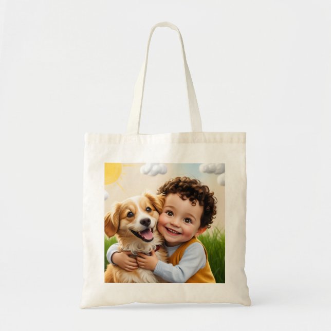Bolsa Tote Custom Photo Simple Personalized Golfer Driver (Frente)