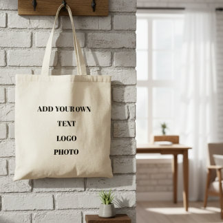 Bolsa Tote "Custom Tote Bag – Add Photo, Text & Logo"