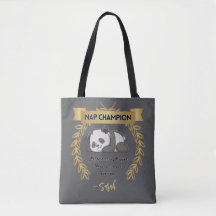 Customizable Funny Panda Nap Champion
