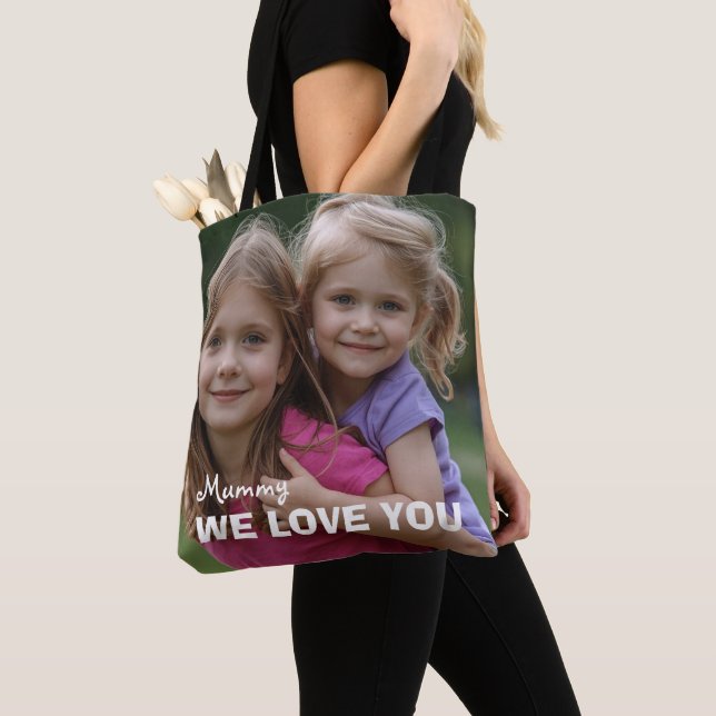 Bolsa Tote Customized with 2 and text (Close Up)