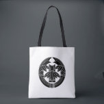 Bolsa Tote Cut bamboo in embracing bamboo leaves<br><div class="desc">This kamon is called "Daki take ni kiri take" in Japan.</div>