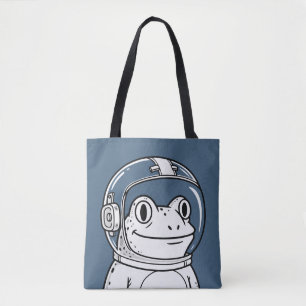 Bolsa Tote Cute Astronaut Frog Space Adventure 