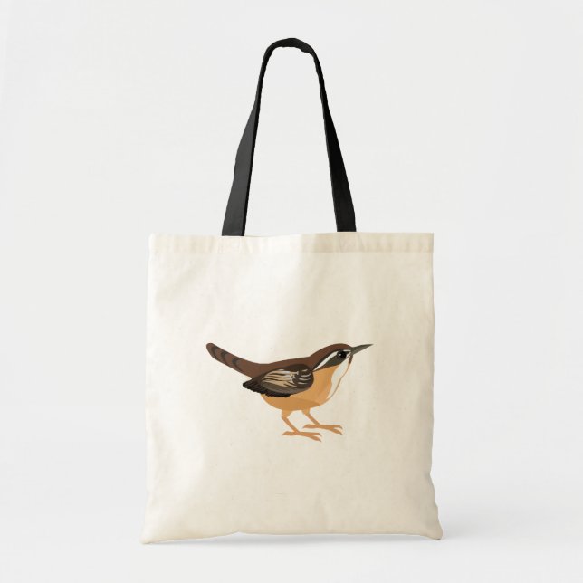 Bolsa Tote Cute Carolina Wren (Frente)