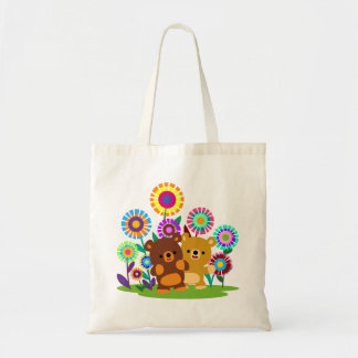 Bolsa Tote Cute Cartoon Bears' Garden Tote Bag