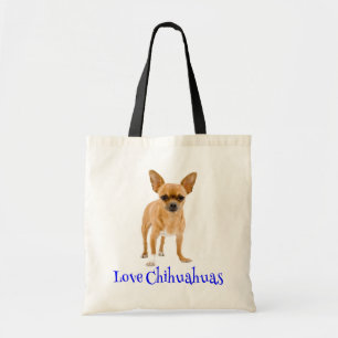 Bolsa Tote Cute Chihuahua Mãe Pai Cão Cachorro Adoção Res