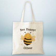 Cute Chubby Bumblebee "Bee Happy"