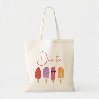 Bolsa Tote Cute Colorful Popsicle Girls Kids Modern