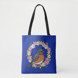 Bolsa Tote Cute Connecticut Bird With Mirabilis