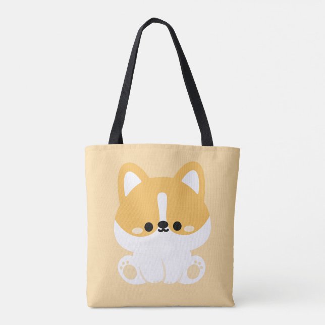 Bolsa Tote Cute Corgi (Verso)