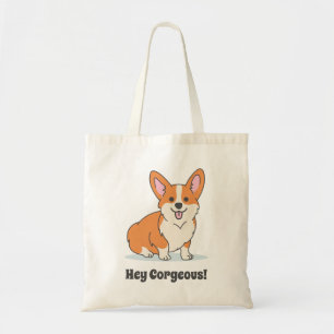 Bolsa Tote Cute Corgi Engraçado - Ei Corgeo