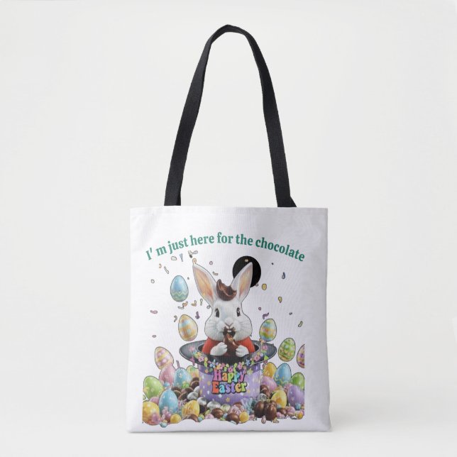 Bolsa Tote Cute Easter egg hunt (Frente)