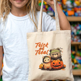 Bolsa Tote Cute Frankenstein Bear Halloween Trick or Treat