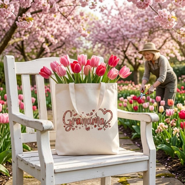 Bolsa Tote Cute Grandma Tote Bag (Criador carregado)