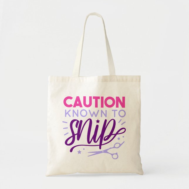 Bolsa Tote Cute Hairdresser Gift Cosmetólogo Hairstylist (Frente)