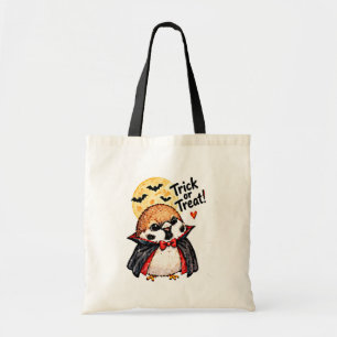 Bolsa Tote Cute Halloween Pardal Chibi Mangá Anime Drácula