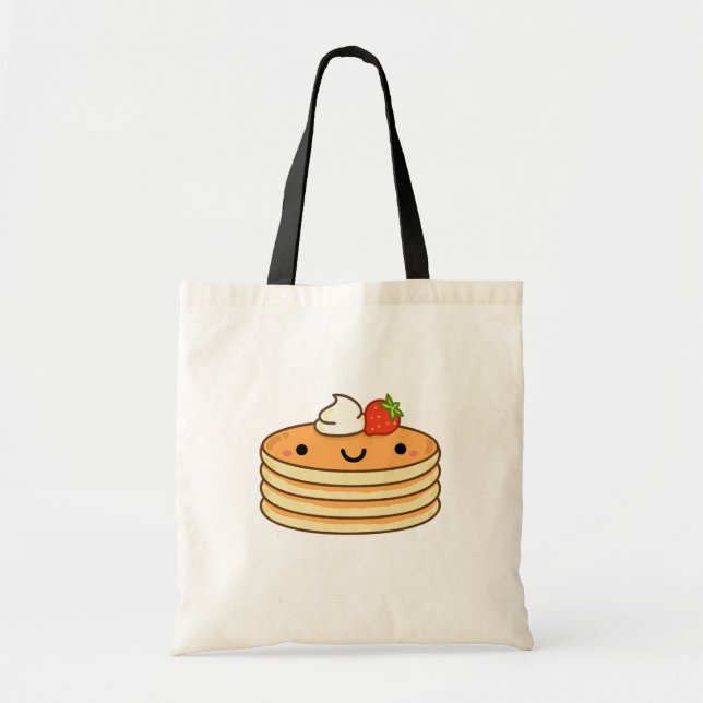 Bolsa Tote Cute Kawaii Pancakes (Frente)