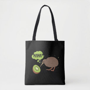 Bolsa Tote Cute Kiwi Bird Humor Nova Zelândia