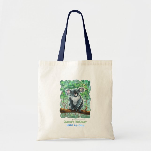 Bolsa Tote Cute Koala Bear Party Center (Frente)