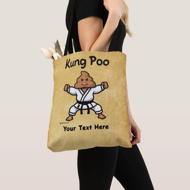 Bolsa Tote Cute Kung Poo Karate (Close Up)