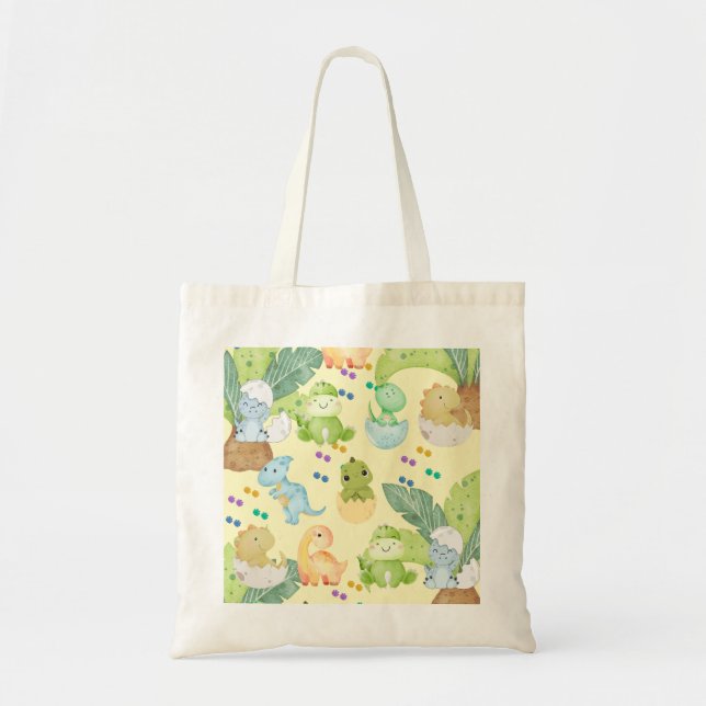 Bolsa Tote Cute Little Dino (Frente)