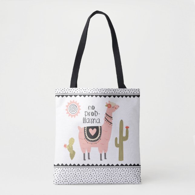 Bolsa Tote Cute Llama (Frente)