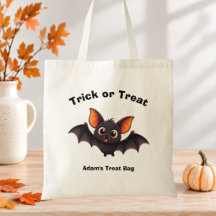 Cute Morcego Truque ou Tratamento Personalizado