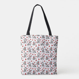 Bolsa Tote Cute Raccoon com Fatia de Melancia