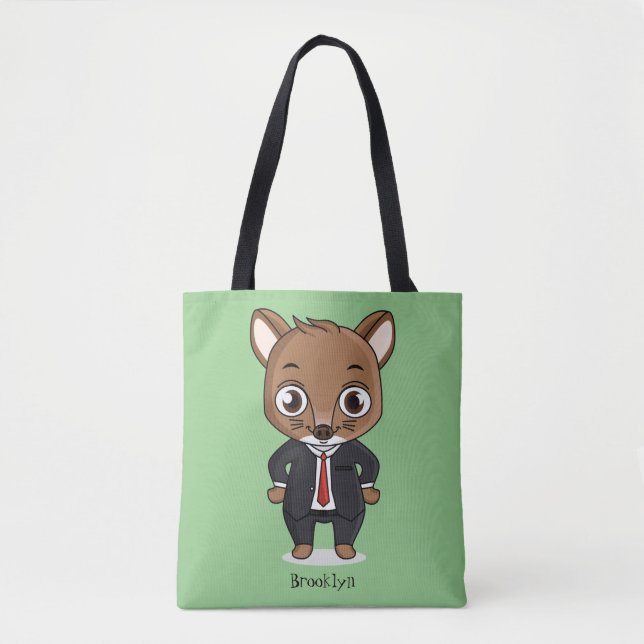 Bolsa Tote Cute rat cartoon illustration (Frente)