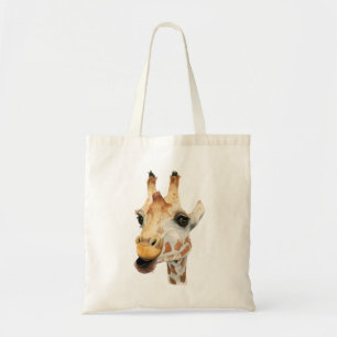 Bolsa Tote Cute Safari Giraffe Watercolor