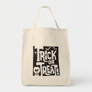 Bolsa Tote Cute Skull e Morcegos Retro Halloween