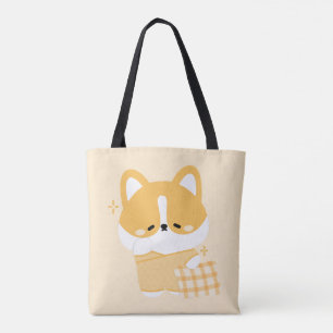 Bolsa Tote Cute Sleepy Corg