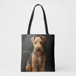 BOLSA TOTE CUTE TAN & BROWN WELSH TERRIER DOG