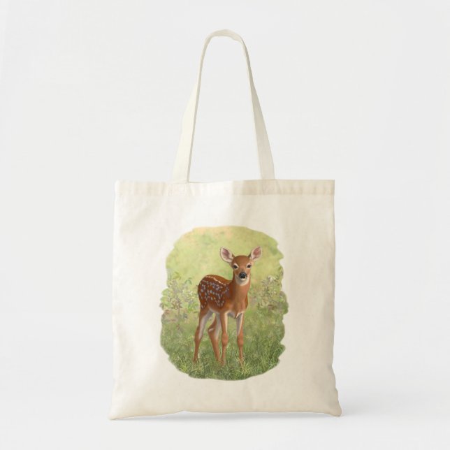 Bolsa Tote Cute Whitetail Fawn (Frente)