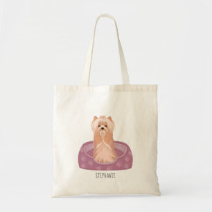 Bolsa Tote Cute Yorkshire Terrier Birthday Tote Bag