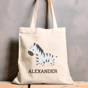 Bolsa Tote Cute Zebra Kids Personalizado