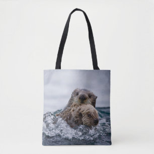 Bolsa Tote Cutest Baby Animals Otter Baby & Mother