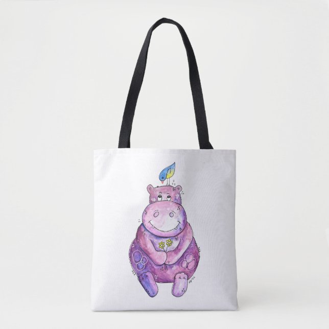 Bolsa Tote Cuz Roxo-Branco (Frente)