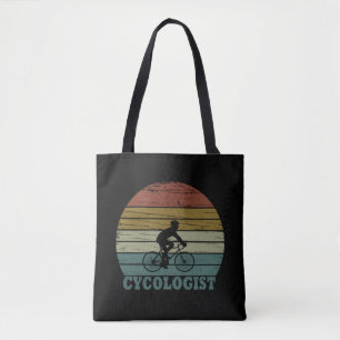 Bolsa Tote Cycologist tem um ciclismo engraçado dizendo
