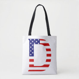 Bolsa Tote D Monograma sobreposto ao certificado de bandeira